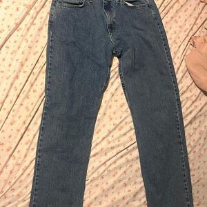 Wrangler Men's Blue and Navy Jeans